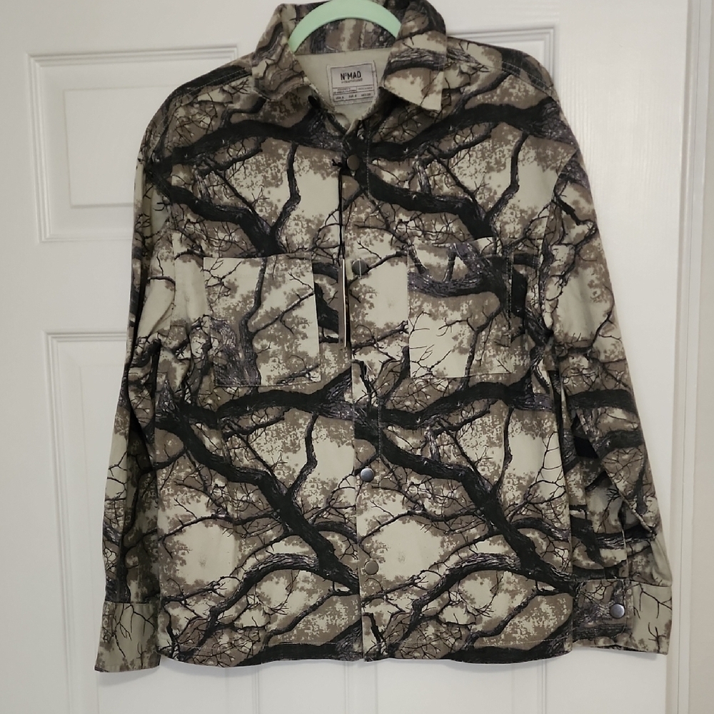 Nomad Camouflage Button Up Denim Shirt